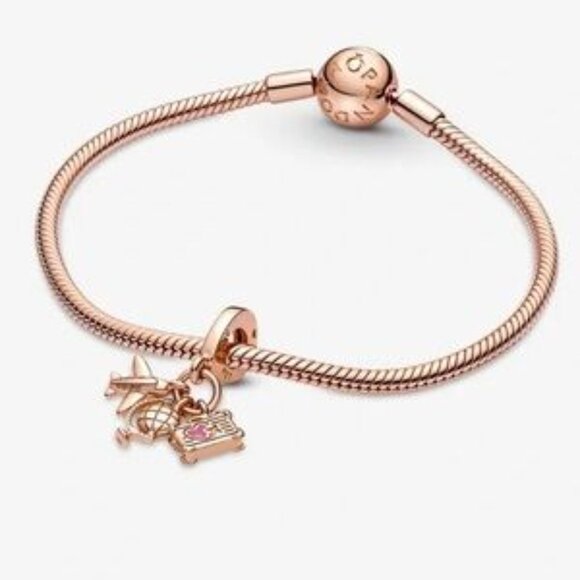 Pandora Rose Gold Travel Charm - Picture 4 of 5